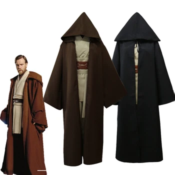 Star Wars Jedi Knight Cosplay-Wan Kenobi Süslü Üniformalar Mücadele Cadılar Bayramı Kostümleri Yetişkin Tam Takım Kıyafet Anakin Obi