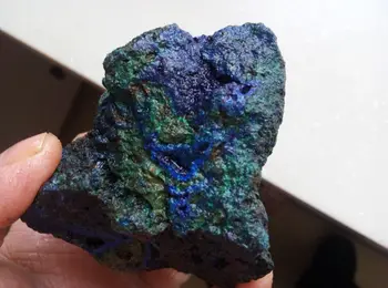 565.7 g DOĞAL Mavi PANO Kristal ve YEŞİL MALAKİT Mineral Numune