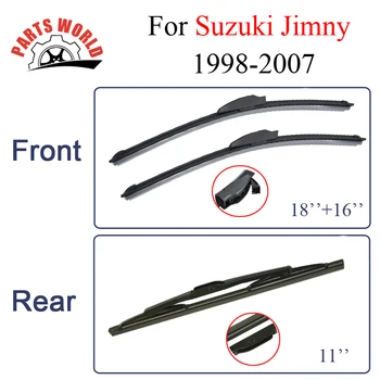Suzuki Jimny İçin Silecek Lastikleri 1998-2007 Doğal Kauçuk Ön Ve Arka Cam Otomatik, Yüksek Kaliteli Araba Aksesuarları Silecek Fırça