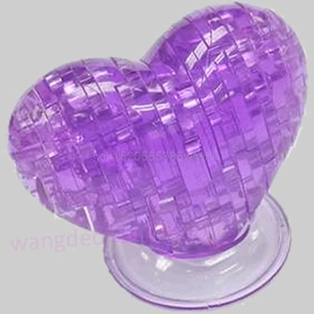 3D Kristal Modeli DİY Aşk Kalp Yapboz IQ Oyuncak Hediye Vermek Souptoy Gadget #HC6U Damla nakliye#
