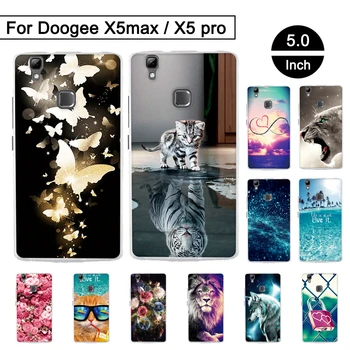 Doogee Max X5 / X5 Pro Boyalı Desen Durumlar İçin Doogee X5max / X5 İçin SMS pro Case Arka Koruma Telefonu Kapağı Silikon Kabukları