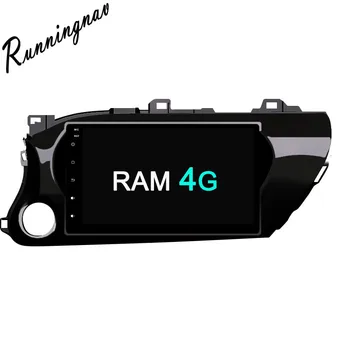 Octa Çekirdek RAM 4G ROM 32 2016 2017 Fit TOYOTA Hilux - Araba DVD Oynatıcı GPS Navigasyon Radyo Android