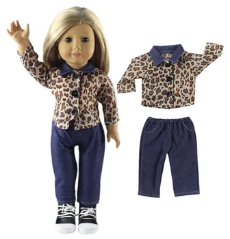 10 moda 18 İnç Amerikan Kız el Yapımı Gündelik Giyim için Bebek Giyim Seti