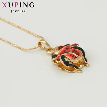 Moda Kolye Altın Rengi Xuping 11.11 Fiyatları 32096 Kadınlar için Yeni Yılbaşı Takı En Kaliteli İyi Tasarım Kaplama