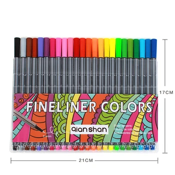 Kalite 0.4 mm Fineliner Kalemler Renk Fineliners İşaretleri Renkli Marker Kalem Sanat Resim İyi Profesyonel Finliner Ayarlayın