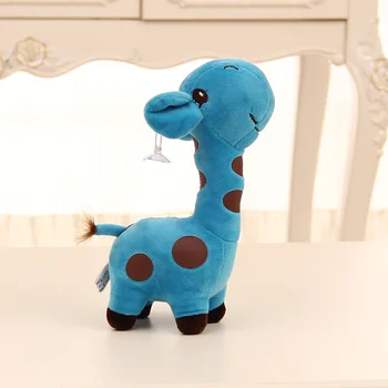 1 ADET 25cm Kawaii Çocuk Oyuncakları Renkli Zürafa Peluş Oyuncaklar Çocuklar için Yumuşak Hayvan Oyuncaklar Doldurulmuş Hediye Brinquedos Dekorasyon Bebek Şirin