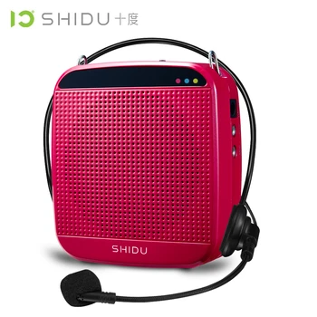 SHİDU S512 Yüksek Güç Mini Taşınabilir Mikrofon Hoparlör Ses amplifikatör Rehber sınıf konuşma Megafon SD 18Watts-