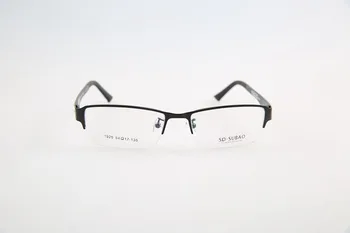 Erkekler Yarı-çerçevesiz Metal Gözlük Mans İş EV0304 Erkek Optik Gözlük Çerçevesi Miyop Gözlük