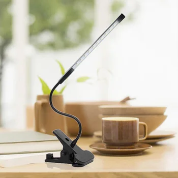 USB Smart Touch Dim Esnek USB LED Göz-bakım Okuma ışığı Ayarlanabilir Sağlam Klip Laptop Yatak Masası Çalışma Lambası