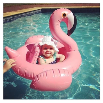 Bebek Şişme Flamingo Havuz-Yüzme Yüzük Beyaz Kuğu Yüzen Su Tatil Partisi Oyuncakları bebekler Piscina İçin Pembe Yolculuğu Şamandıra