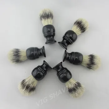 6pcs/lot Siyah ahşap SAP 22mm knot Faux porsuk renk Domuz kıl tıraş fırçası
