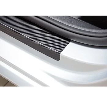 FORD MONDEO Araba Aksesuarları araba Stying Karbon Fiber Vinil Sticker Araba Kapı Eşik Koruyucu Sürtünme Plakası