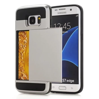 8 Arka Hibrit Zırh durumda Not İçin 20 inçlik Galaxy S5 W2 S7 edge İçin Kapak artı Kredi Kartı Sahibinin Durumda Samsung Galaxy Not 3 4 5 8