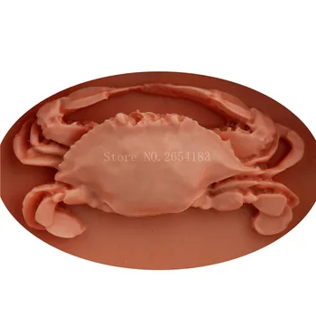 Hayvan Deniz Yengeç şekli Silikon Sabun 3D Fondan Kek Kalıp Kek Dekorasyon Pişirme Aracı Jöle Şeker, Çikolata Kalıpları FQ2192