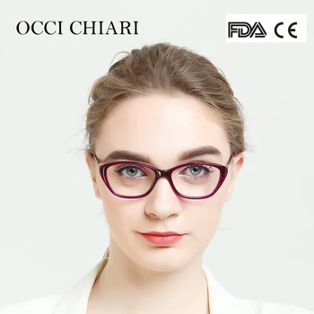 OCCİ CHİARİ Asetat Reçete Net Bilgisayar Nerd Çerçeve Lens Medikal Optik Gözlük Oculos Lunettes Gafas BETTİ Gözlük