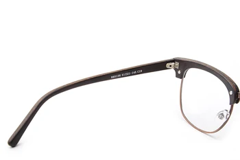 LONSY 2017 Moda tasarımcısı Asetat ahşap çerçeve göz kadın erkek oculos de grau BB5156 için çerçeveleri gözlük camları