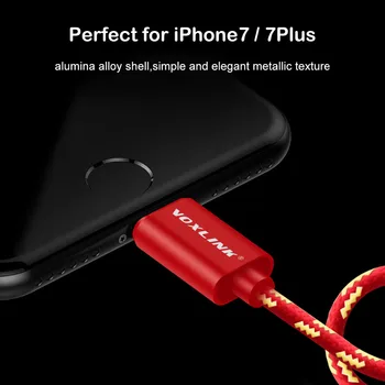 İPhone 7 artı 1/3 Yıldırım 3.5 mm Erkek Jack Ses Kablosu İçin VOXLİNK Aux Araç Kablo iPhone 7 7plus Hoparlör Kulaklık