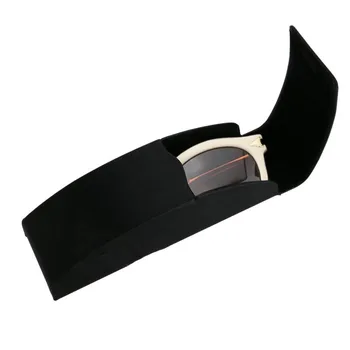Gözlük Gözlük güneş Gözlüğü İçin 2016 Sıcak Satış Siyah Deri Metal Ark Hard Case Kutusu Moda Aksesuarları Gözlük