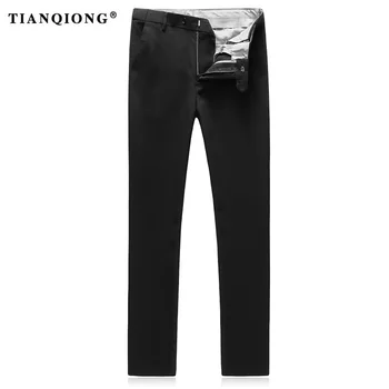 TİAN QİONG Marka Erkek Siyah Takım Elbise 2 Düğme Klasik Yüksek Kaliteli el Yapımı Elbise 3 Pec Set Blazer (Ceket Pantolon+Yelek+)