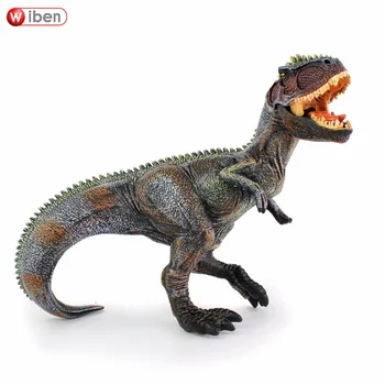 Wiben Jurassic Giganotosaurus Aksiyon & Oyuncak Hayvan Modeli Koleksiyonu Canlı El Hediyelik eşya Plastik oyuncak Dinozor Figürleri Boyalı