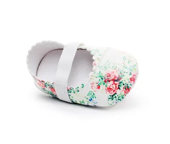 Sevimli Çiçek Kız Bebek Ayakkabıları Yeni Stil Sıcak Satış Pu Deri Bebek İlk Walkers Beşik Mocs Bale Bebek Ayakkabı
