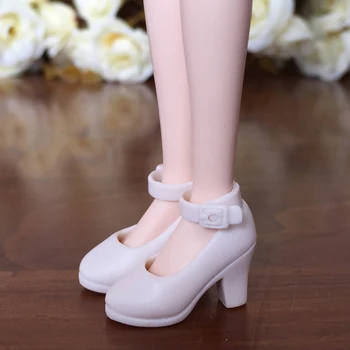 İçin Licca Bebek Mini Ayakkabı İçin Blythe Bebekler İçin 1Pair Yüksek Topuk Ayakkabı Moda Ayakkabı Momoko 1/6 1/6 BJD Bebek Aksesuarları