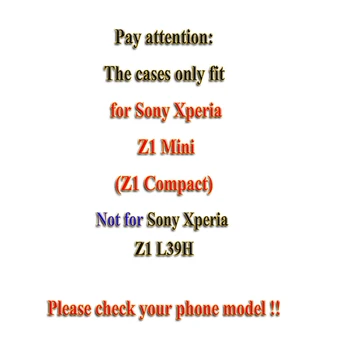 Sony Ericsson Z1 Mini Z1 Compact M51W D5503 Durumda TAOYUNXİ Cep Telefonu Koruyucu Kılıf Sert Plastik&TPU Deri Kapak Telefon Kabuk