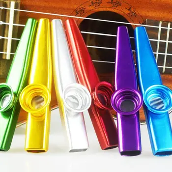 Çocuklar Müzik için Gitar Ukulele Harika Bir Hediye için 6 Renk Metal Kazoo Müzik Aletleri İyi Arkadaşı ayarlamak Severler