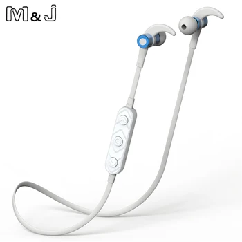 Sweatproof Mikrofon Stereo Kulaklık/Off M&J Bluetooth Kulaklık Akıllı Manyetik Kulaklık Kablosuz Kulaklık