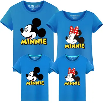 Yaz Bebek Çocuk Aile 2017 Baba Oğul T-shirt Anne kız Aile Tshirt elbise takımı uygun Kıyafet Kıyafetler Bak