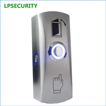 LPSECURİTY LED ışık paslanmaz çelik kapı Erişim kontrol düğmesi ile 12 V çıkış butonu kapı açık çıkış anahtarı kapı açma 10 adet