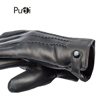 İçinde kürk ile GL7018 erkek hakiki deri eldiven yeni stil Rus kışı sıcak bir parça gerçek inek deri eldiven