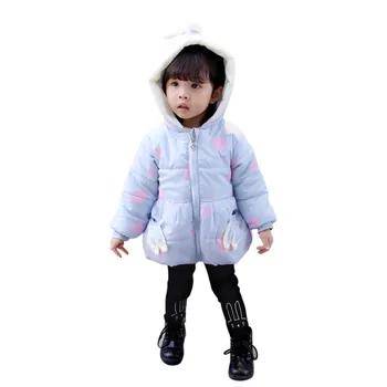 2018 Kacakid Kış Karikatür Giyim Kumaş Ceket Bebek Giyim Kız Bebek Giyim Kıyafetleri Spor Ceket Kapşonlu Y6