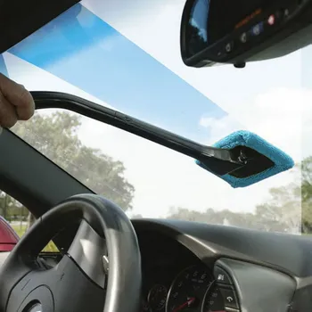 Mikrofiber Oto Cam Temizleyici Uzun Kolu Araba Yıkama Fırçası Cam Cam Silecek Bez Temizleme Araçları Kullanışlı Bez Yıkanabilir