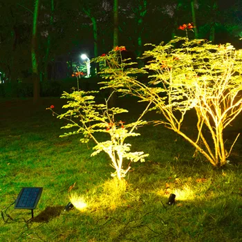 IP 65 su geçirmez Açık Bahçe LED Güneş Işığı Süper Parlaklık Bahçe Çim Lambası Peyzaj Spot Işıklar Damla Nakliye