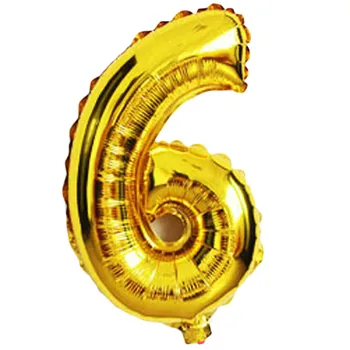 1 adet 16 inç 0-9 Altın Gümüş Sayı Folyo Balonları Helyum Balonları Doğum günü Partisi, Düğün süslemeleri Hava Baloons Parti Malzemeleri Haneli