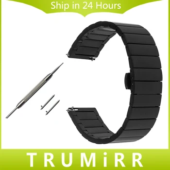 Timex için 16 mm 18 mm 20 mm 22 mm Paslanmaz Çelik İzlemek Bant Çabuk Kayış Haftasonu Sefer Kelebek Kemer Bilek Tokası