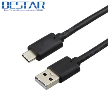 Siyah & Beyaz 90 Derece Sağa ve düz USB 3.1 Type C Erkek USB Açılı-C Tablet için 2.0 Erkek Kablo 1m 5m USB