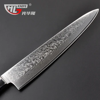 10.5 İnç yeni Mutfak Cleaver mutfak araçları nakiri Micarta kesme kolu çok keskin et Bıçağı, büyük bıçak Şam