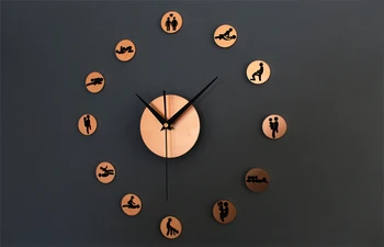 Yeni Varış EVA sticker 30CM-70CM Oturma Odası duvar saati büyük dekoratif 3d diy duvar saati büyük saat