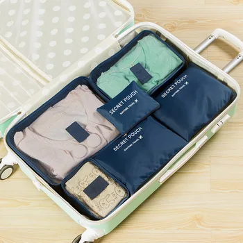 Yeni 6pcs Seyahat Depolama Çanta set/Yüksek Kapasiteli Bagaj Giysi Çantası Taşınabilir su Geçirmez Saklama kutusu Düzenli Ajanda