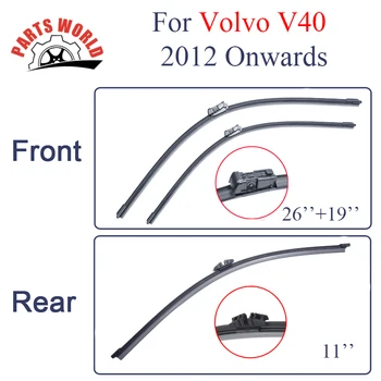 Volvo V40 2012-2016 Ön Cam İçin Ön Ve Arka Silecek Lastikleri Araba Aksesuarları Silecekler