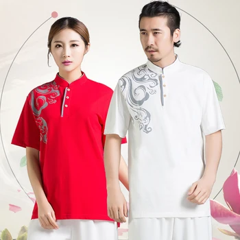 Tai Chi T-shirt Dövüş Sanatı Kısa Kollu Üst Pantolon Ücretsiz Kargo içermez