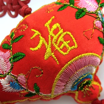 Çin Düğüm nakış Poşet küçük şanslı Kese Kolye sevimli Aksesuarları Düğün Araba iç Dekorasyon feng shui aşk takılar