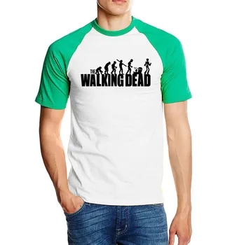 Hayranları için t 2016 yeni yaz %100 pamuk yüksek kalite raglan tişört Yürüyen Ölü adam-shirt hipster erkek moda marka giyim