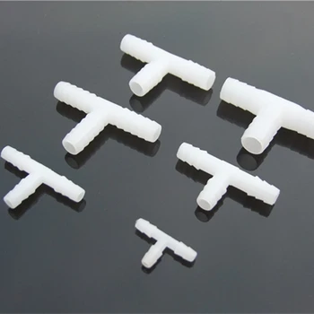 Silikon Hortum Boru İle 4 Arabirimi iş Parçacığı çoklu Model T Tipi Üç Yönlü Bağlantı Eklem Vida-12mm Tee Konnektörleri Parçaları