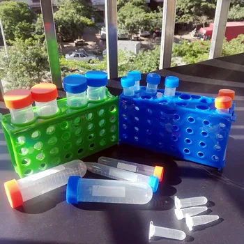 2 adet laboratuvar test tüpü Raf plastik santrifüj 0.5 ml, 1.5 ml, 10 ml,15 ml için Kutu tüp, 50ml tüpler