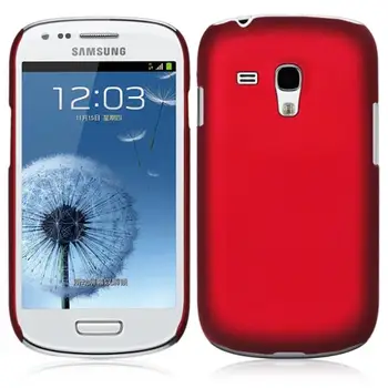 Yeni Yüksek Kalite 10 Renk Lüks Sansung Galaxy S3 mini i8190 İçin Mat Zor Durumda Kapak Kauçuk
