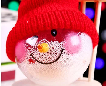 Yeni moda Kardan adam şeffaf Noel top Noel ağacı süslemeleri Otel ve alışveriş Merkezi pencere süsleme asılı