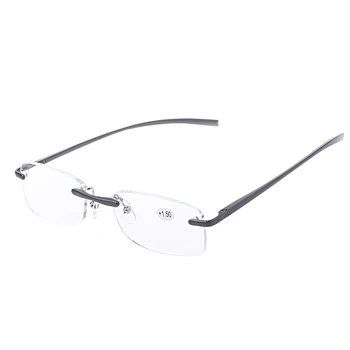 Alüminyum Metal Çerçevesiz 3.5 Gözlük, Presbit Gözlük Reçine Lens 1.0 +~+Okuma